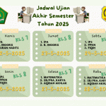 SCHEDULE UJIAN AKHIR SEMESTER MTsN 8 PIDIE TAHUN 2024-2025